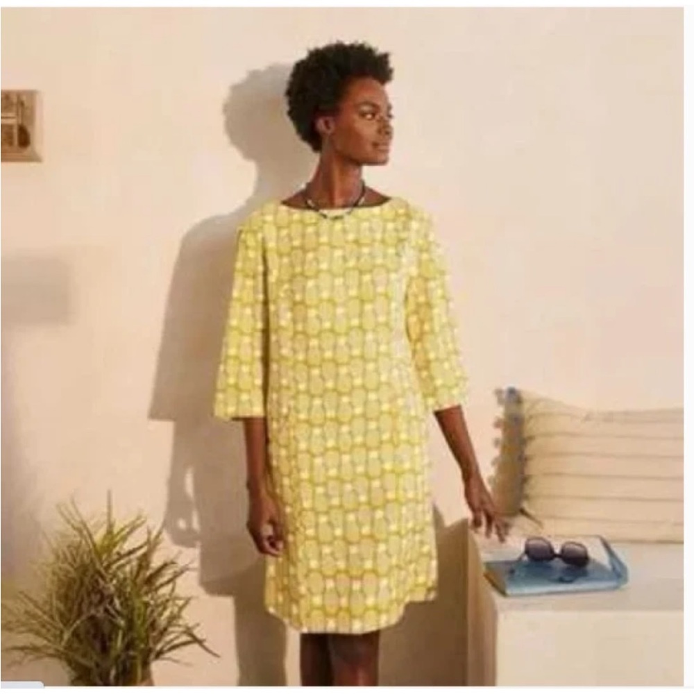 Boden Linen Pineapple Dress - size 6L